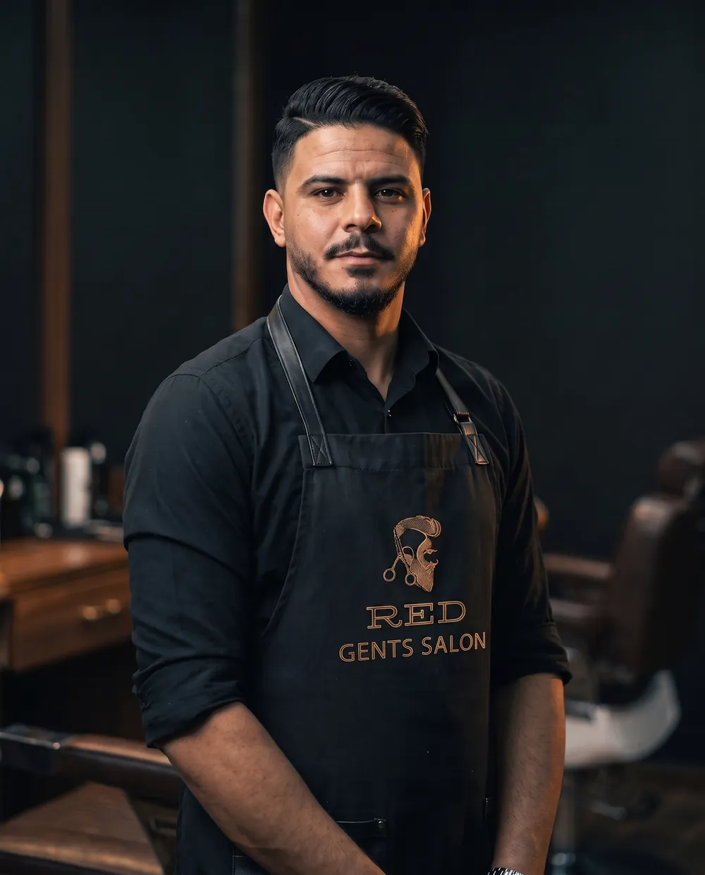Reda, barber at Red Gents Salon, Barsha Heights Dubai